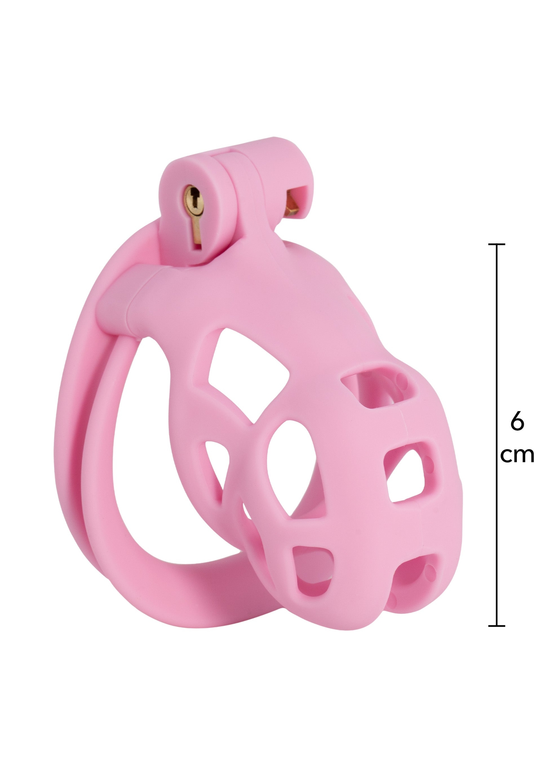 Penis Prison Cock Cage Short - Pink - Image 3