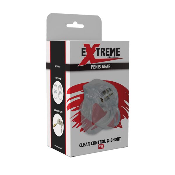 Clear Control Cock Cage X-Short
