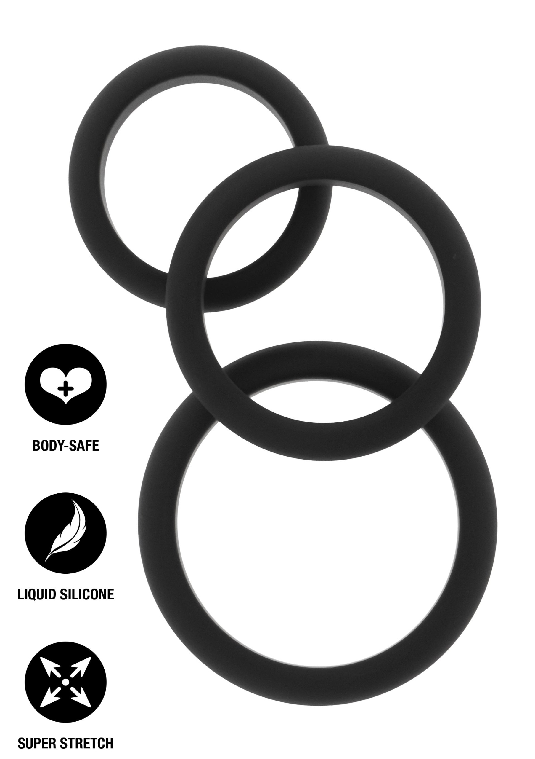 Stamina Premium Silicone C-Rings 3 Pcs Set - Image 2