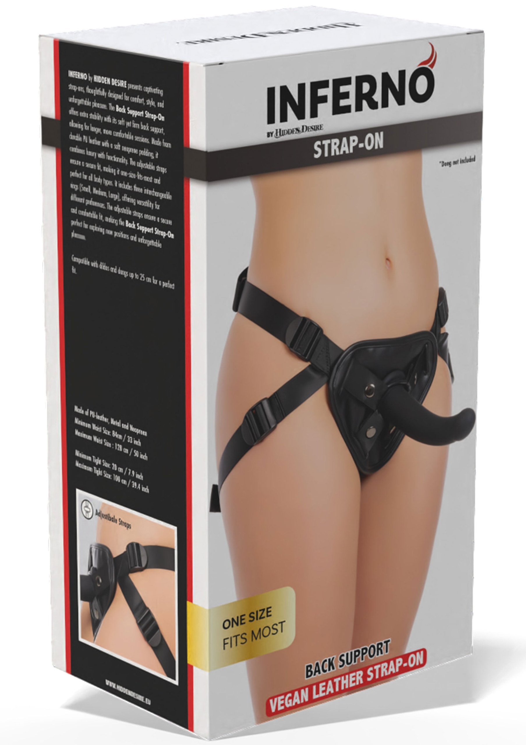 Inferno Back Support Vegan Leather Strap-On - Image 6
