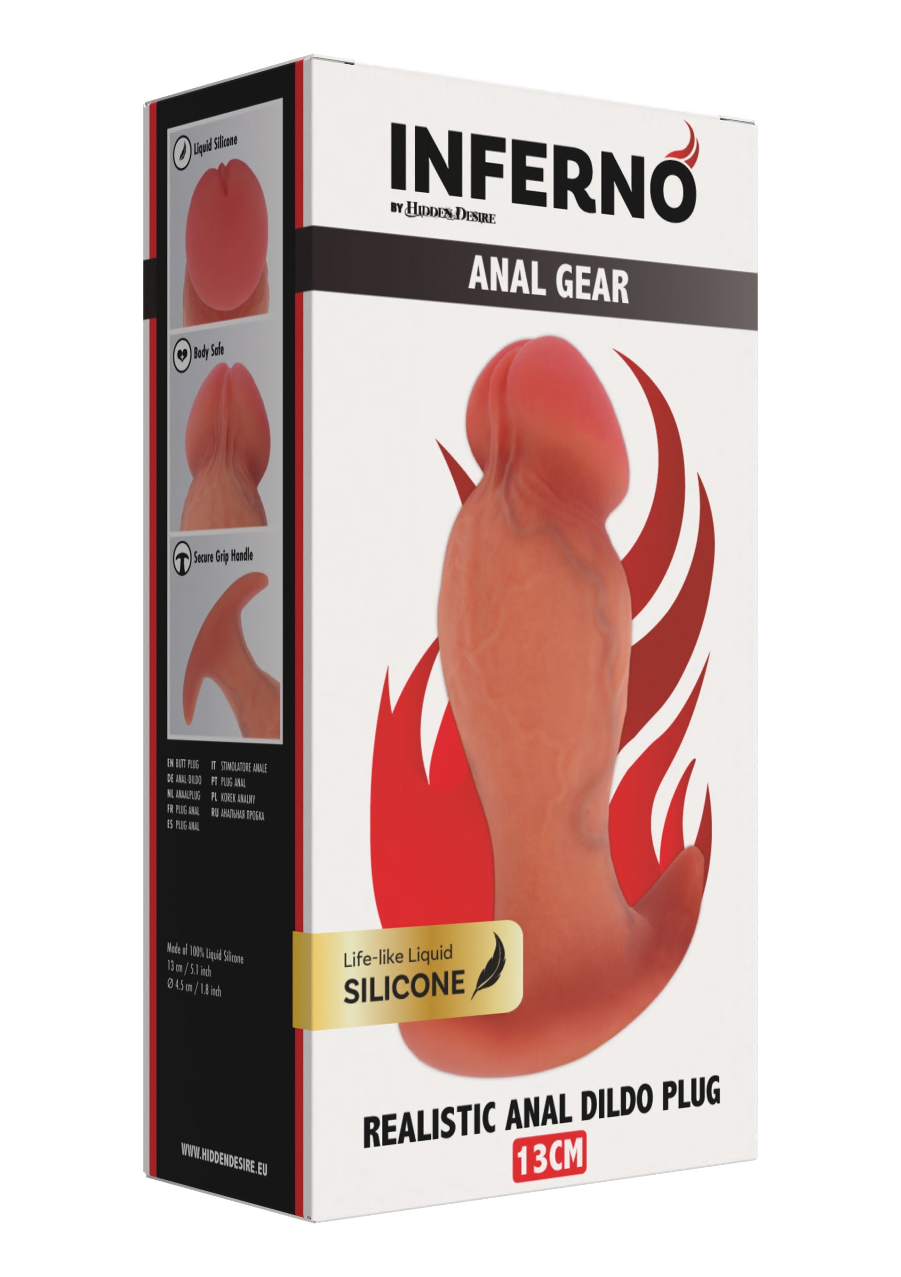 Inferno Realistic Buttplug Liquid Silicone -13 cm - Image 2