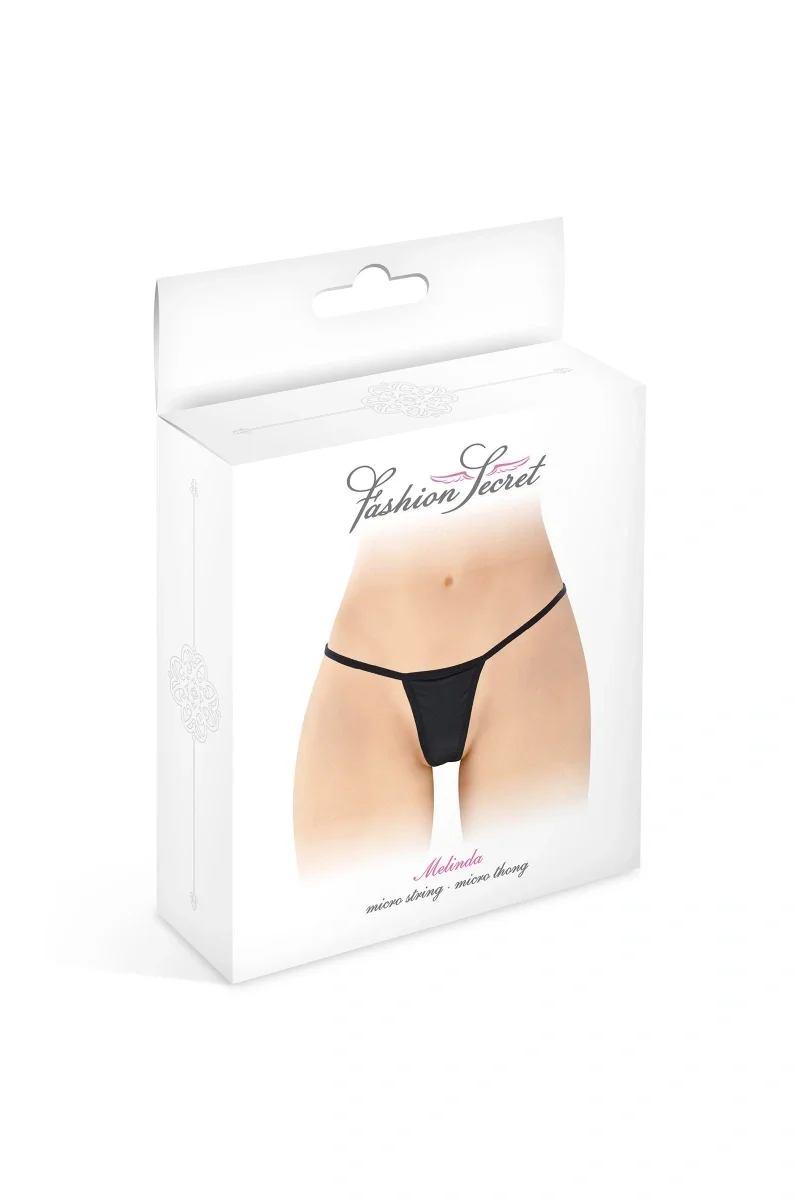 Melinda Micro Bikini, Black, S-L - Image 3