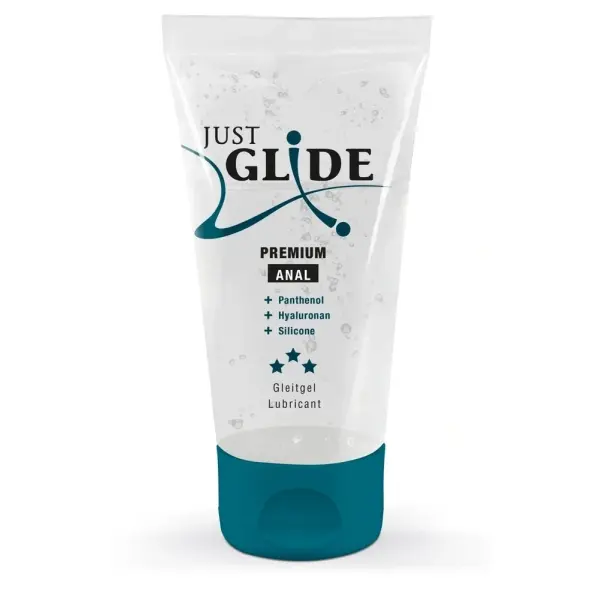 Just Glide Anal Panthenol & Hyaluronic Medical Lubricant - 50 ml