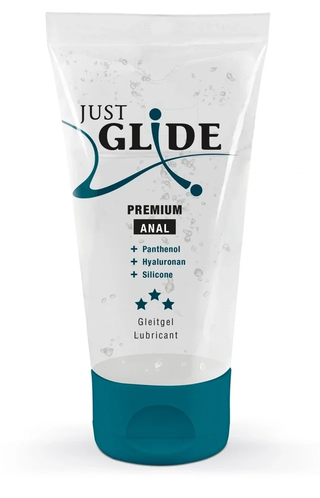 Just Glide Anal Panthenol & Hyaluronic Medical Lubricant - 50 ml