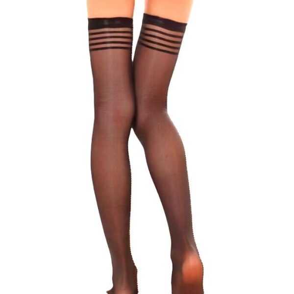 Sexy Stripes Stockings, Βeige, S-L