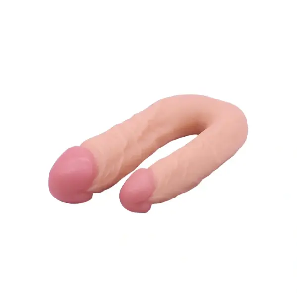 Dario Realistic Double Dildo, PVC, Flesh, Eco-Friendly Pack - 22 cm