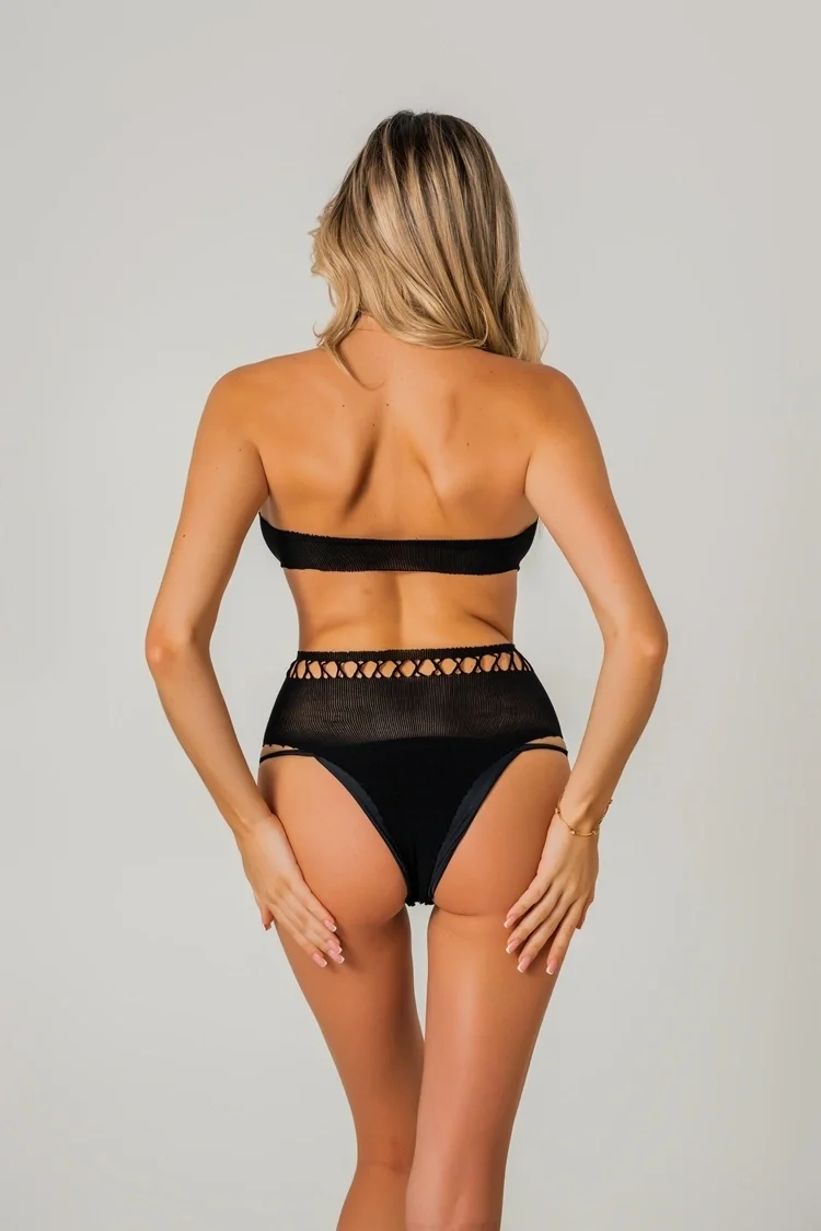 Linda Sexy Cutout Bodysuit, Black, S-L - Image 2