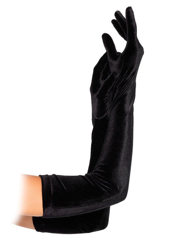 Leg Avenue-Velvet Opera Length Gloves, O/S