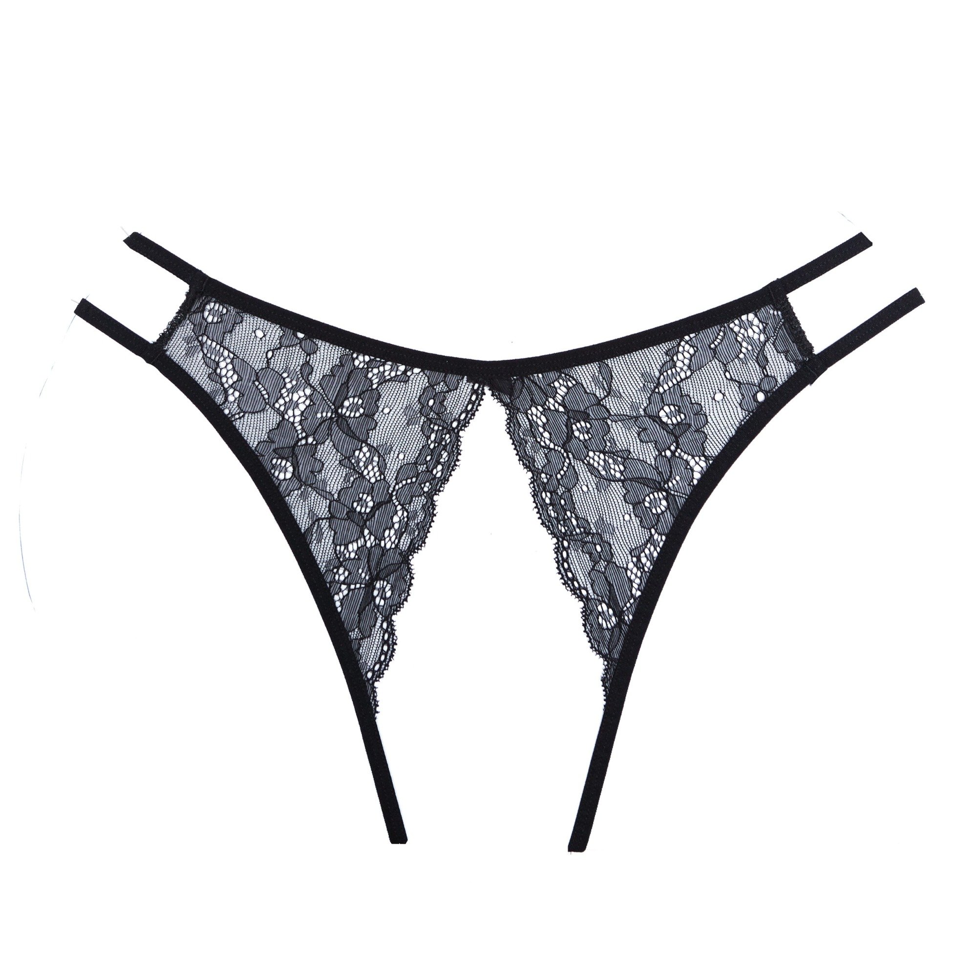 Bikini Crothless Lovesick Adore, Black, S-L - Image 3