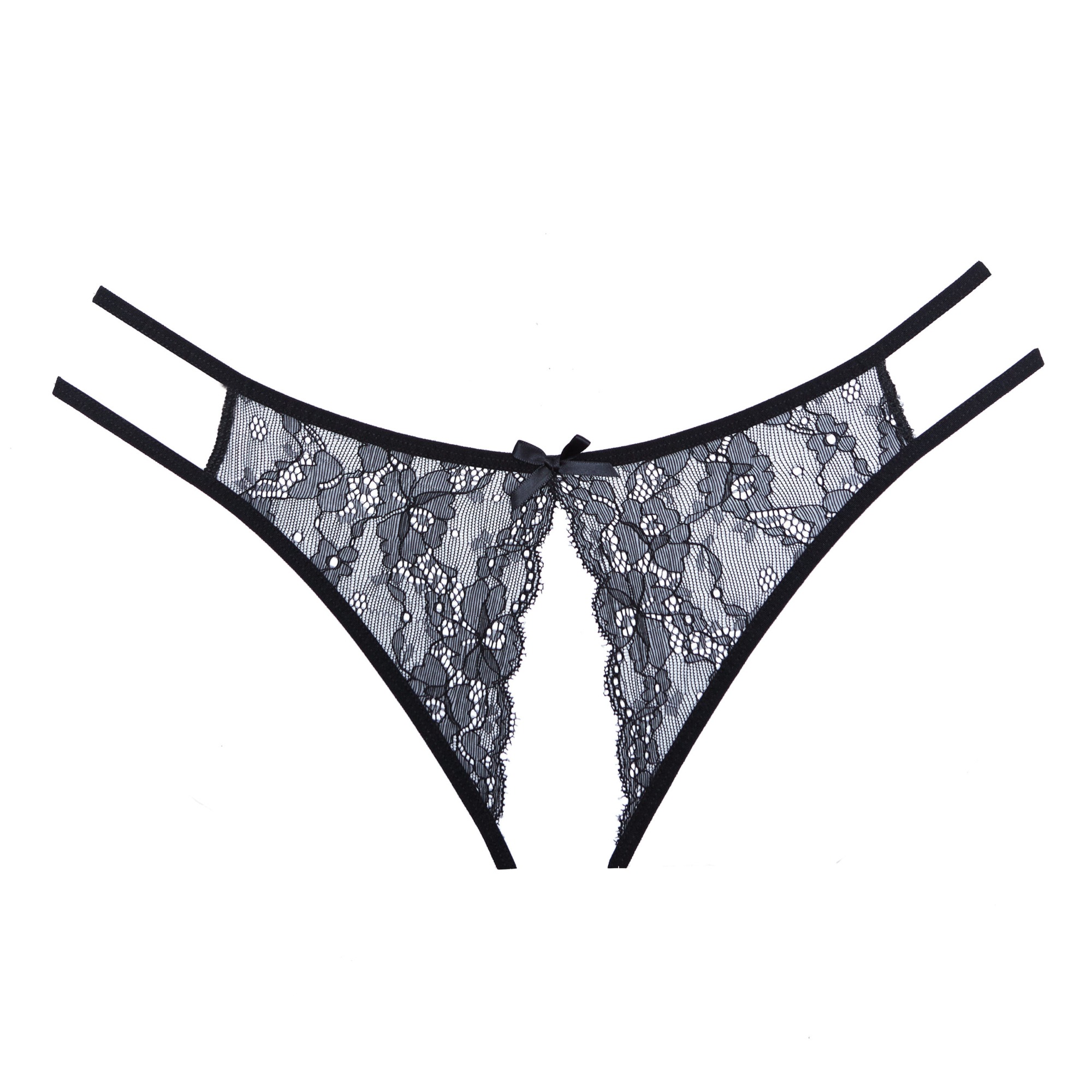 Bikini Crothless Lovesick Adore, Black, S-L - Image 4